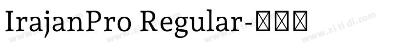 IrajanPro Regular字体转换